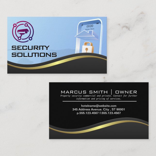 Camera | Technische Cybersicherheit Visitenkarte (Vorne/Hinten)