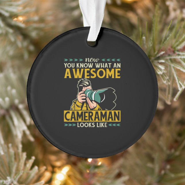Camera Typ Fotograf Funny Phantastisch Kameramann Ornament (Baum)