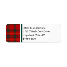 Cameron Clan Bright Red Scottish Tartan