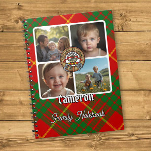 Cameron-Familien-Fotocollage Notizblock