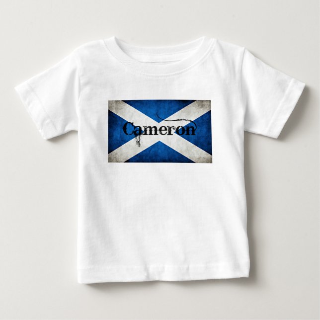 Cameron Grunge Flag Baby T-shirt (Vorderseite)