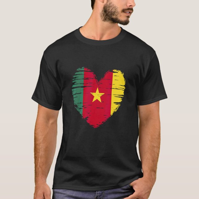 Cameron Heart Cameron Flag Cameron Pride T-Shirt (Vorderseite)