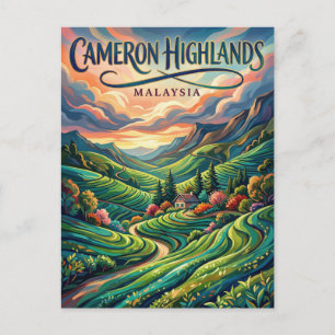 Cameron Highlands Malaysia Postkarte