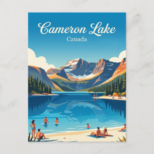Cameron Lake Kanada Postkarte