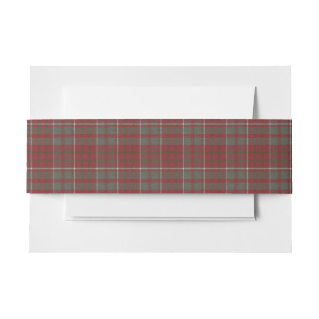 Cameron Lochiel Scottish Tartan Einladungsbanderole (Vorderseite Beispiel)
