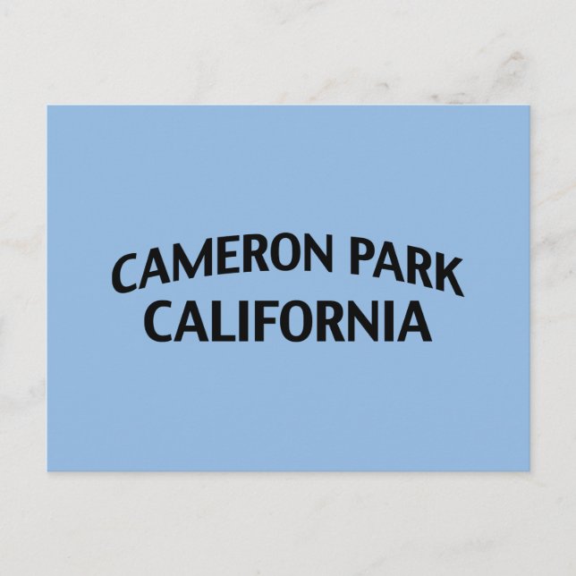 Cameron Park California Postkarte (Vorderseite)