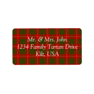 Cameron Tartan Étiquette