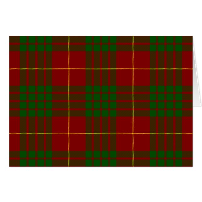 Cameron Tartan Rot kariert (Vorderseite (Horizontal))