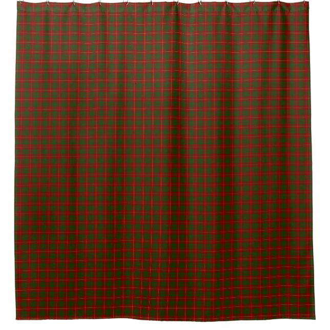 Cameron Tartan Rot kariert Duschvorhang (Vorderseite)