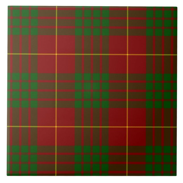 Cameron Tartan Rot kariert Fliese (Vorderseite)