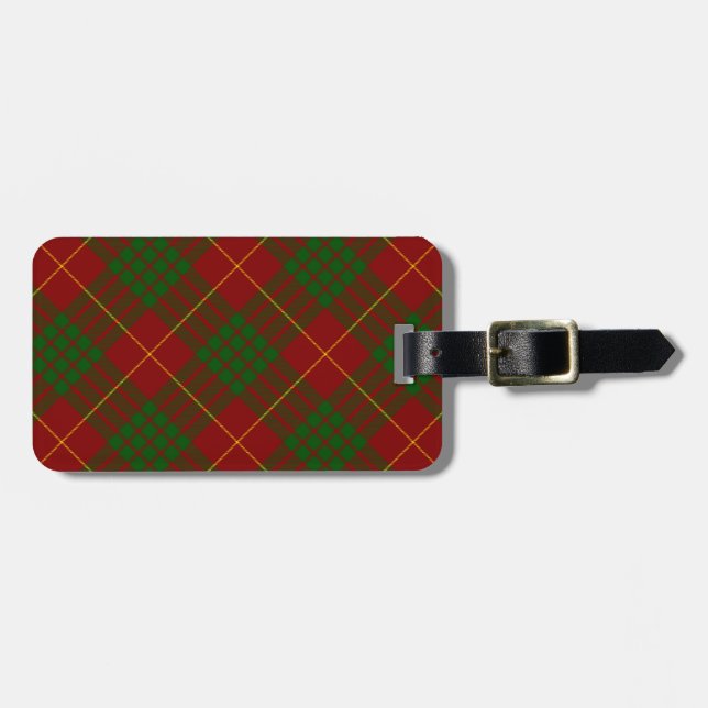 Cameron Tartan Rot kariert Gepäckanhänger (Vorderseite horizontal)