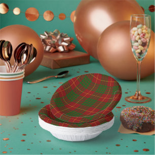 Cameron Tartan Rot kariert Pappteller