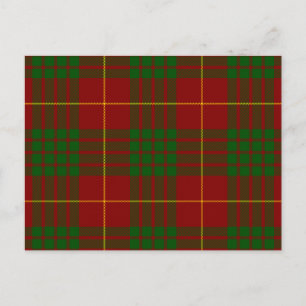 Cameron Tartan Rot kariert Postkarte