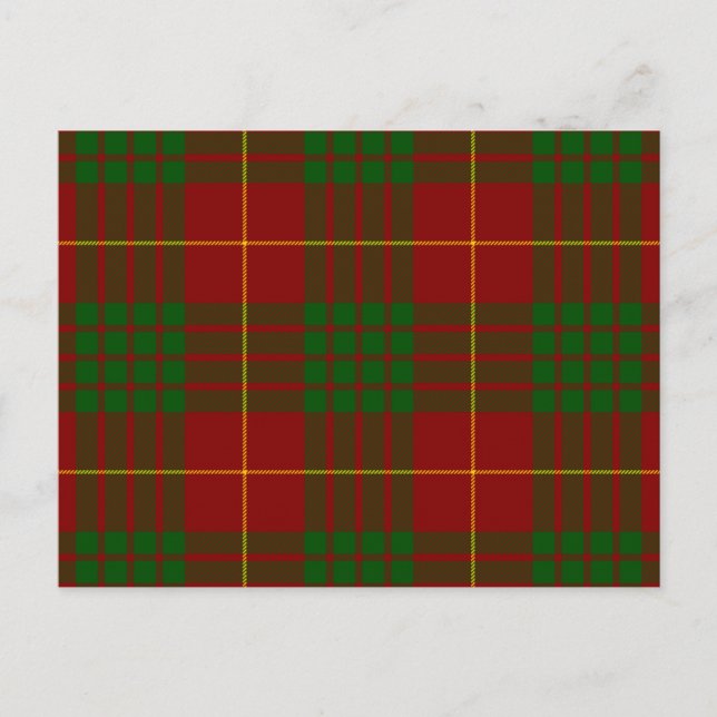 Cameron Tartan Rot kariert Postkarte (Vorderseite)