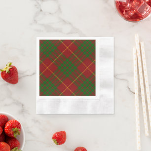Cameron Tartan Rot kariert Serviette