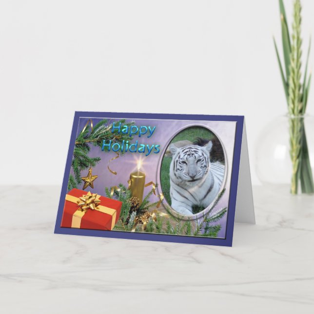 Cameron & Zabu Weihnachtskarte Feiertagskarte (Vorderseite)