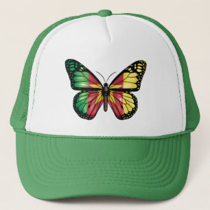 Cameroon Butterfly Monarque Flag Truckerkappe