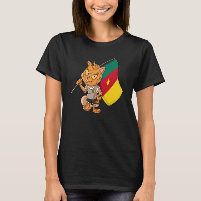Cameroon fan cat T-Shirt (Vorderseite)