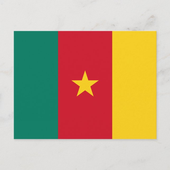 CAMEROON FLAG POSTKARTE (Vorderseite)