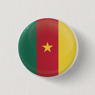 Cameroon Round-Icon-Flagge Button
