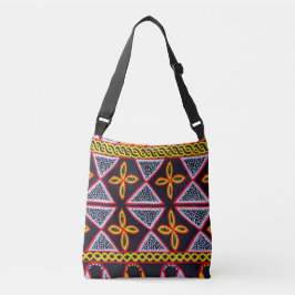 Cameroon Toghu Muster Crossbody Bag Tragetaschen Mit Langen Trägern