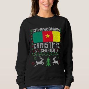 Cameroun Drapeau Cameroun Sweat de Noël camerounai