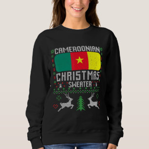 Cameroun Drapeau Cameroun Sweat de Noël camerounai