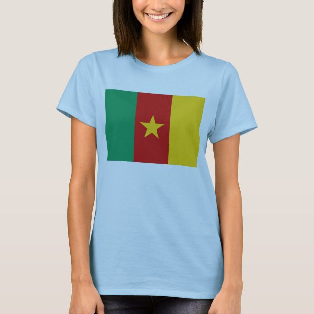 Cameroun Drapeau x Carte T-shirt (Devant)