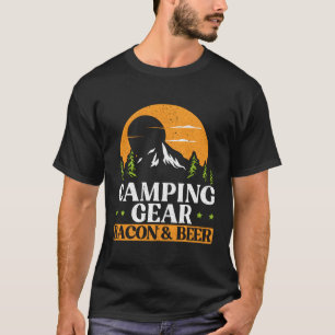 Camg und Bacon Meat Camp Campingplatz I Liebe Baco T-Shirt