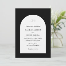 Camila Black Arch Moderne Hochzeit