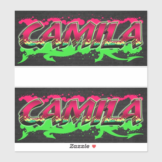 Camila Vorname Name Graffiti Aufkleber Sticker (Blatt)