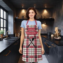 Camilas Kochen mit Flair Rot kariert mit Utensil