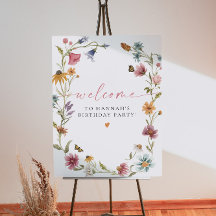 CAMILLA Boho Wildblume Girl 1. Geburtstag Willkomm