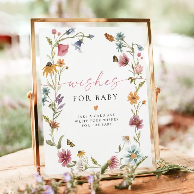 CAMILLA Boho Wildblume Girl Baby möchte Baby Poster (Von Creator hochgeladen)