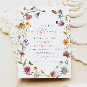 CAMILLA Butterfly Wildblume Girl Einladung