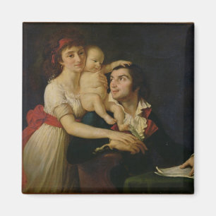 Camille Desmoulins seine Ehefrau Lucile und ihr Magnet