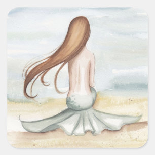 Camille Grimshaw Mermaid à l'aide d'un autocollant