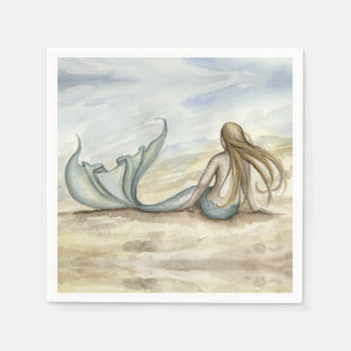 Camille Grimshaw Seaside Mermaid Napkins Serviette