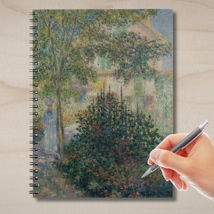 Camille Monet im Garten Argenteuil Notizblock