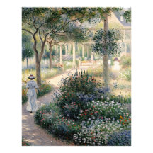 Camille Monet im Garten in Argentinien