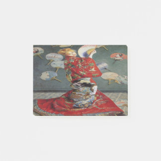 Camille Monet in japanischem Kostüm von Claude Mon Post-it Klebezettel