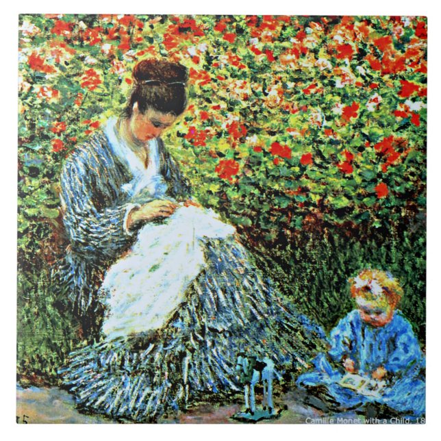 Camille Monet und Child Fliese (Vorderseite)