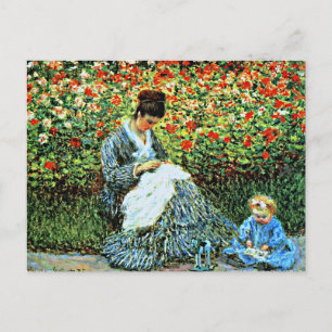 Camille Monet und Child Postkarte