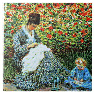 Camille Monet und Kind, Fliese