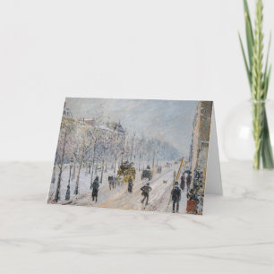 Camille Pissarro - Äußere Boulevards, Schneeeffekt Karte