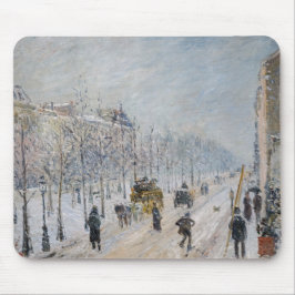 Camille Pissarro - Äußere Boulevards, Schneeeffekt Mousepad