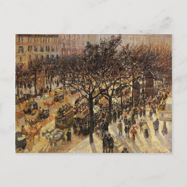 Camille Pissarro - Boulevard des Italiens Nachmitt Postkarte (Vorderseite)