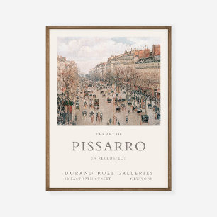 Camille Pissarro Boulevard Montmartre Art Exhibit Poster
