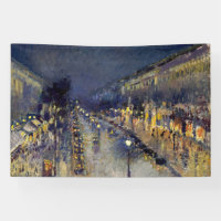 Camille Pissarro - Boulevard Montmartre bei Nacht