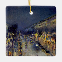 Camille Pissarro - Boulevard Montmartre bei Nacht